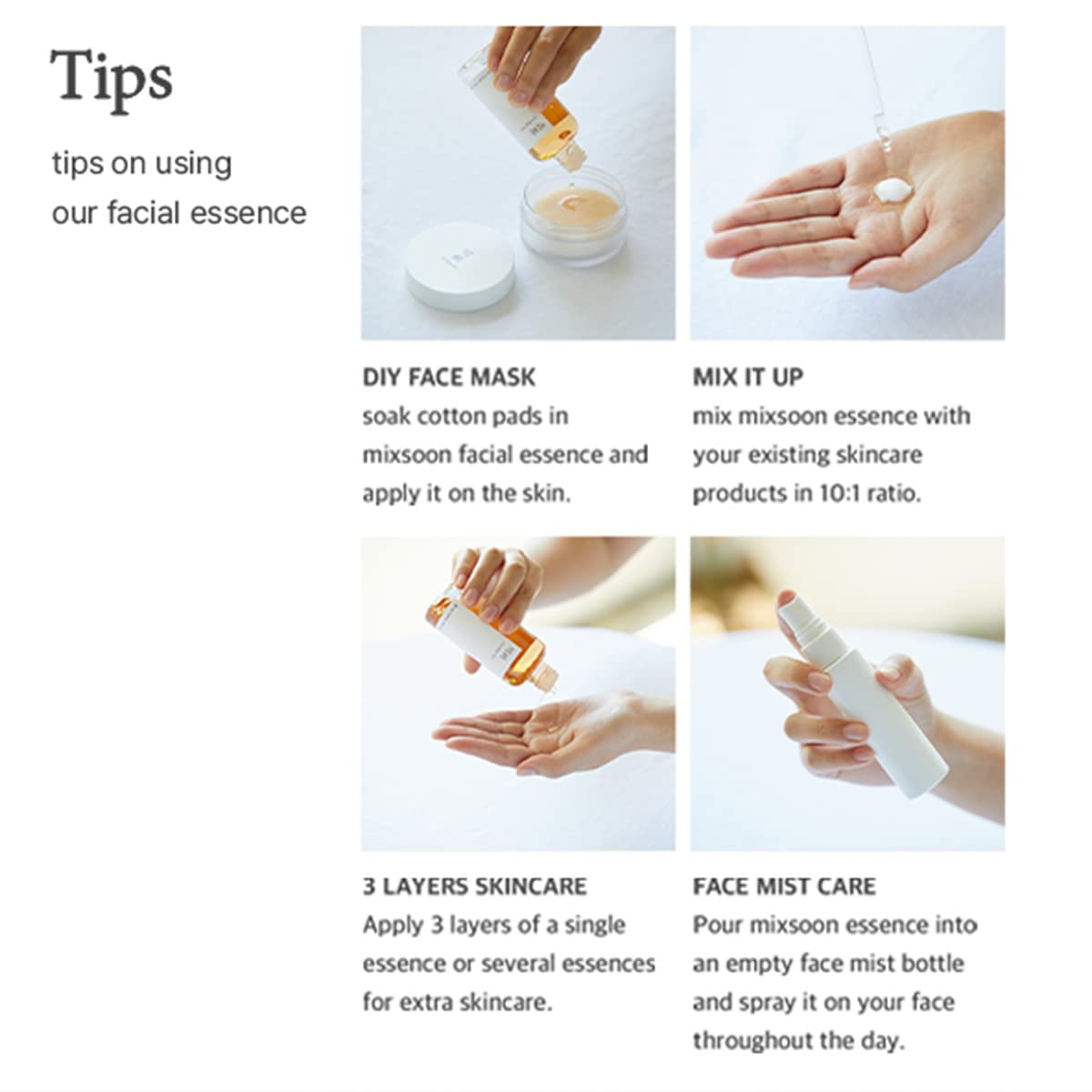No.1 Essence Layering Set (Soondy Centella Asiatica +Galactomyces+Bifida) 3.38Fl.Oz*3Ea 10.14Fl.Oz